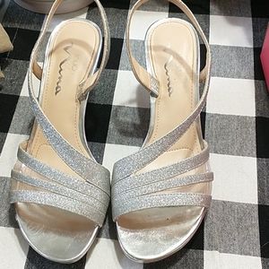 Nina silver heels